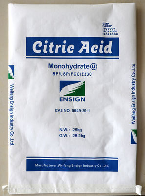 Wit, geurloos citroenzuurmonohydraat USP CAS 5949-29-1