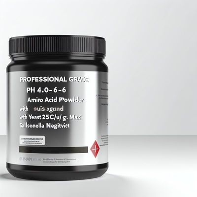 pH 4.0-6.0 Aminozuurpoeder met Gist 25 KVE/g Max Salmonella Negatief Professionele Kwaliteit