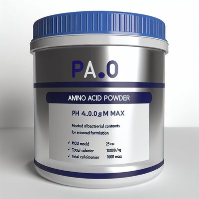 pH 4,0-6,0 Aminozuurpoeder met schimmel 25 CFU/g Max Totaal Colonier 1000 CFU/g Max